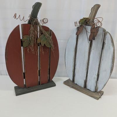 Harvest Pumpkin Wood Decor 23" Tall