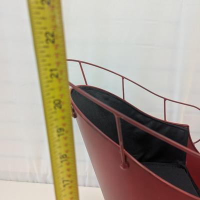 Large Holiday Metal Sleigh Decor