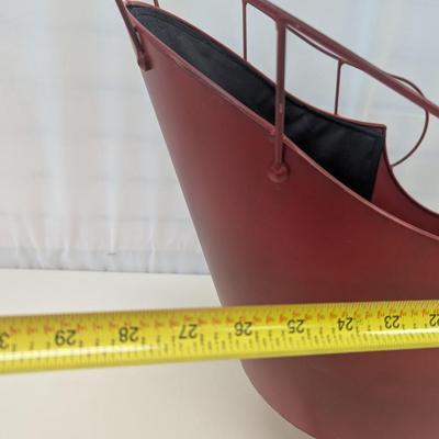 Large Holiday Metal Sleigh Decor