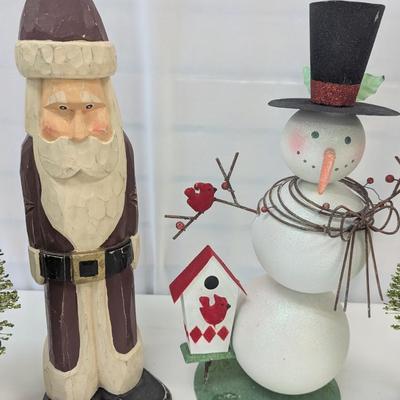 Sale Photo Thumbnail #299: Resin Santa Plastic Snowman