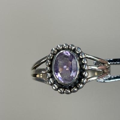 Amethyst Sterling Silver Ring 8