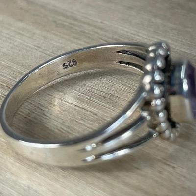 Amethyst Sterling Silver Ring 8