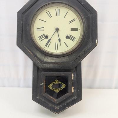 Made In Japan Octagonal Wall Clock With Key