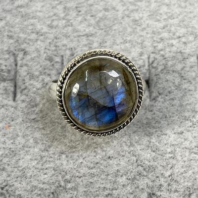 Labradorite Sterling silver Ring 7