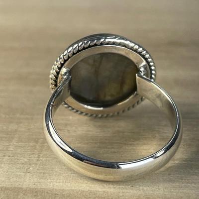 Labradorite Sterling silver Ring 7