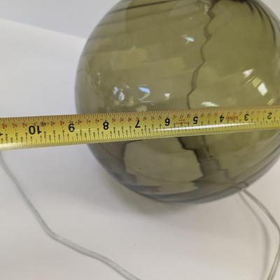 Hand Blown Swirl Glass Table Lamp