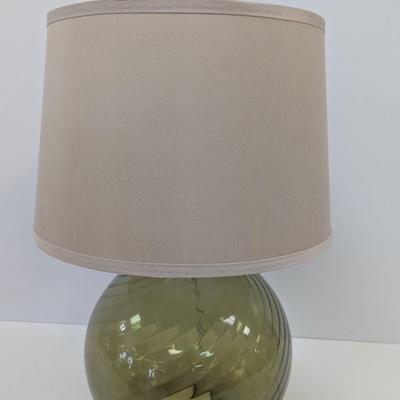 Hand Blown Swirl Glass Table Lamp