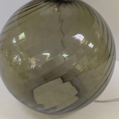 Hand Blown Swirl Glass Table Lamp