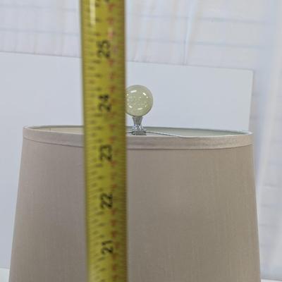 Hand Blown Swirl Glass Table Lamp