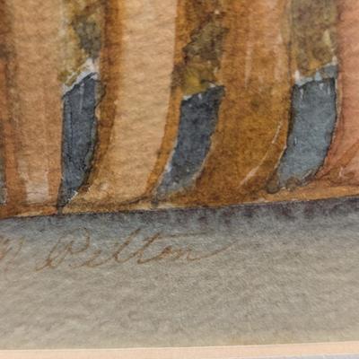 27 3/4" x 20 3/4" South Western Style Signed Art