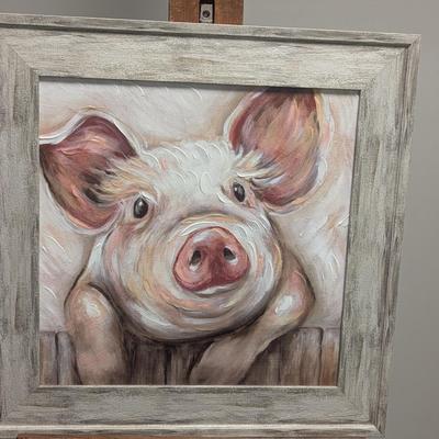 20 3/4" x 20 3/4" Lolo Pig Framed Wall Art