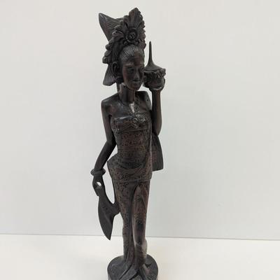 Sarba Bali Carved Wooden Figure 16" Tall
