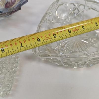 Glass Trinket Dishes Candle Stick Holders