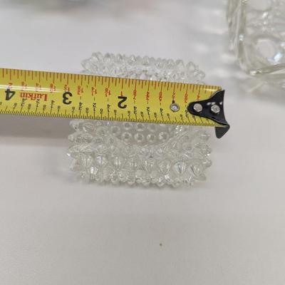 Glass Trinket Dishes Candle Stick Holders