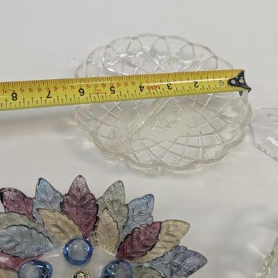 Glass Trinket Dishes Candle Stick Holders