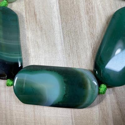 Beads for Jewelry making Green Sardonix Agate
