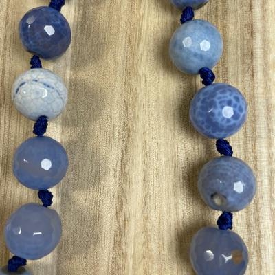 Blue Fire Agate Faceted Beads
