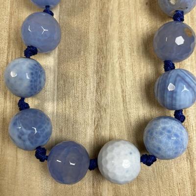 Blue Fire Agate Faceted Beads