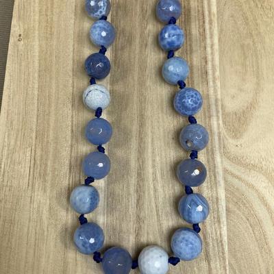 Blue Fire Agate Faceted Beads