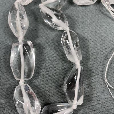 Rock Crystal Faceted Stone Beads