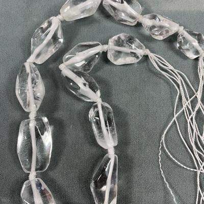 Rock Crystal Faceted Stone Beads