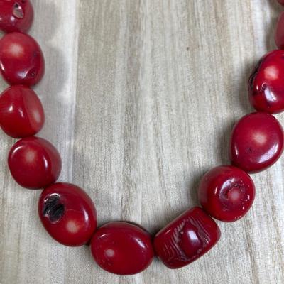 Red Coral Beads