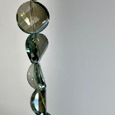 Large Faceted Glass Beads