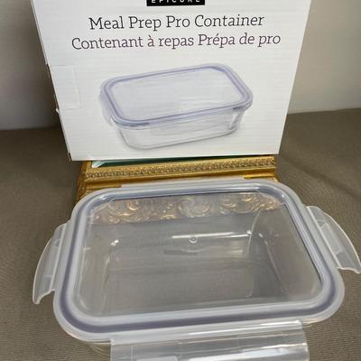 Epicure Glass Storage with Snap Lid New!