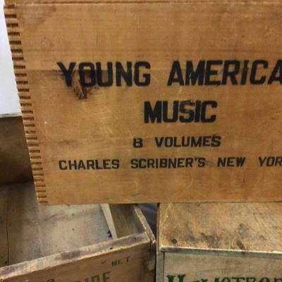 Heliotrope Apricot, Ripe Prunes, and Young American Music Wood Boxes