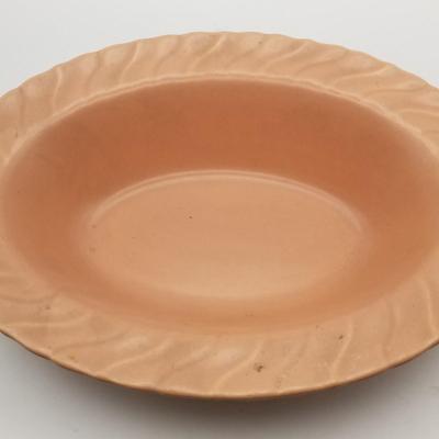 Lot of Vintage: MCM Coral / Peach Oval Coronado Franciscanware Swirl Serving Plate Bowl (California USA) Mid Century Modern 1940s,...