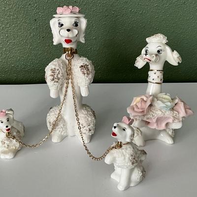 Vintage Japan Ceramic Spaghetti Poodles