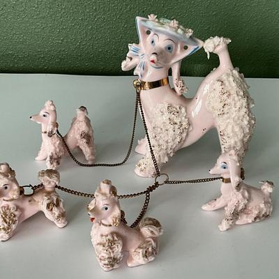 Vintage Original Arnart Creation Japan Ceramic Poodles