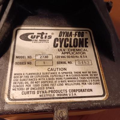 CURTIS DYNA FOG CYCLONE MACHINE