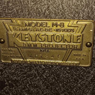 WORKING KEYSTONE 8 MM MOVIE PROJECTOR MODEL M-8