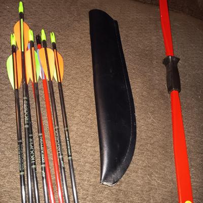 INDIAN 20 LB BOW AND EASTON TROOPER ARROWS