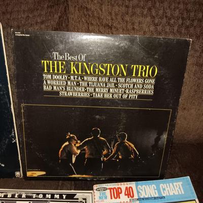 VINYL RECORDS AND SHEET MUSIC BOOKS