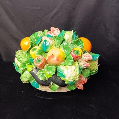 JAY WILLFRED CERAMIC FRUIT CENTERPIECE MADE IN ITALY