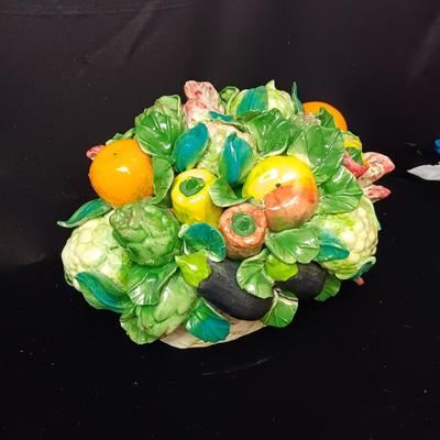 JAY WILLFRED CERAMIC FRUIT CENTERPIECE MADE IN ITALY