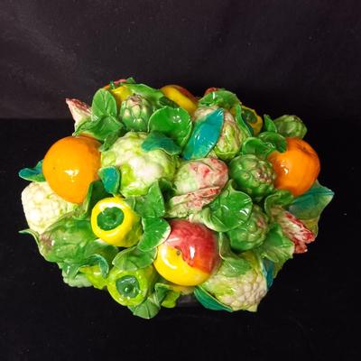 JAY WILLFRED CERAMIC FRUIT CENTERPIECE MADE IN ITALY