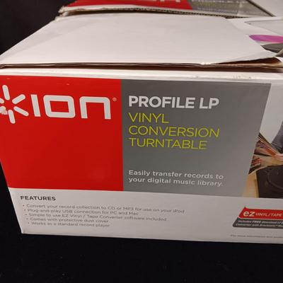 ION PROFILE LP RECORD PLAYER AND TRANSFER LP'S TO A HARD DRIVE OR MP3