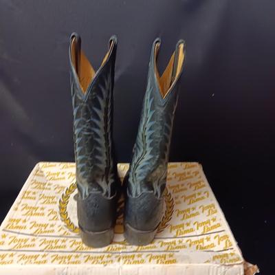 TONY LAMA LEATHER WESTERN BOOTS SIZE 7 1/2D