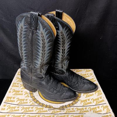 TONY LAMA LEATHER WESTERN BOOTS SIZE 7 1/2D