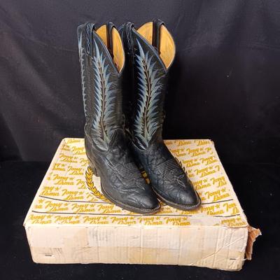 TONY LAMA LEATHER WESTERN BOOTS SIZE 7 1/2D