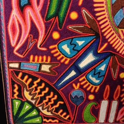 HUICHOL INDIANS SYMBOLIC YARN ART