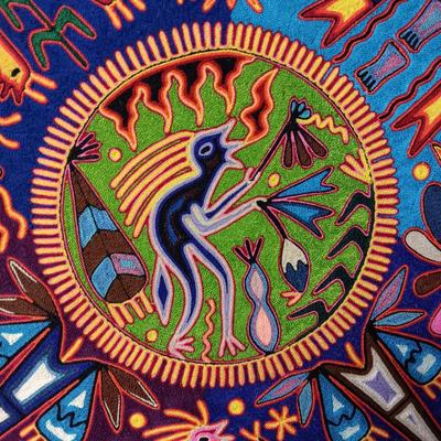 HUICHOL INDIANS SYMBOLIC YARN ART