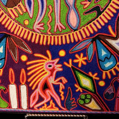 HUICHOL INDIANS SYMBOLIC YARN ART