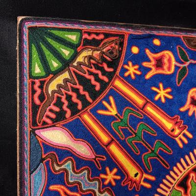 HUICHOL INDIANS SYMBOLIC YARN ART
