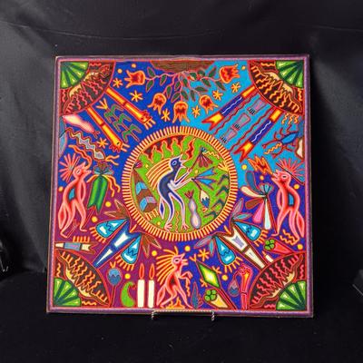 HUICHOL INDIANS SYMBOLIC YARN ART