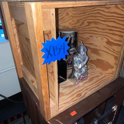 X154-Wooden crate, plus contents