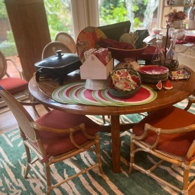 MCQUIRE RATTAN CHAIRS